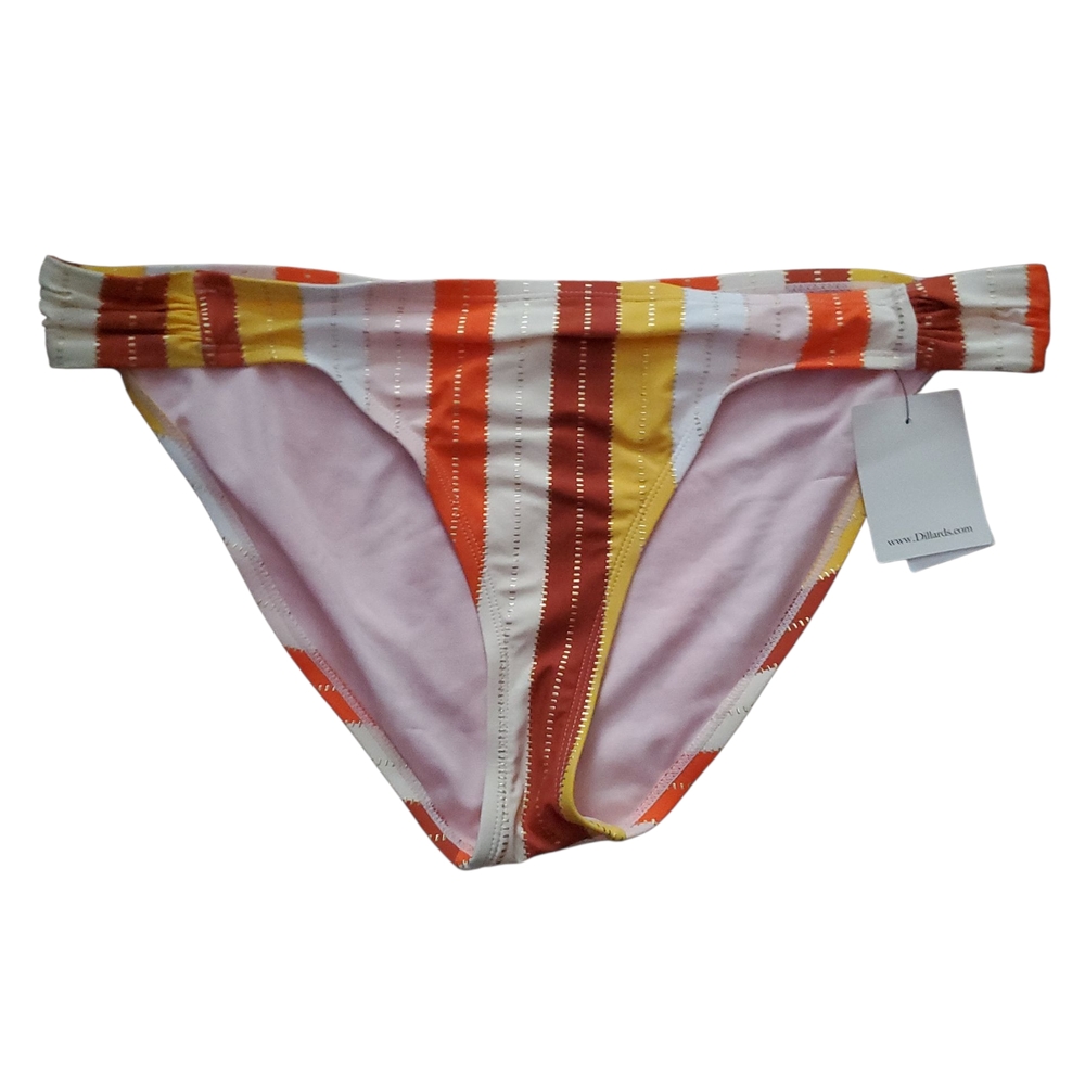 Gibson Latimer Womens Vibrant Striped Bikini Bottom